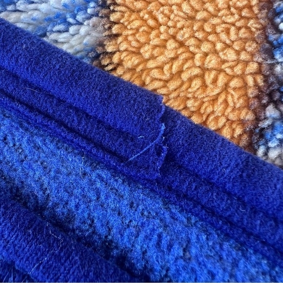 VTG Baby Blanket Baseball Boy Kawaii Precious Memories Style Fuzzy Blue 43x55 - Picture 7 of 9